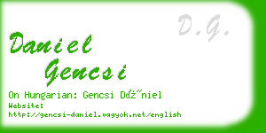 daniel gencsi business card